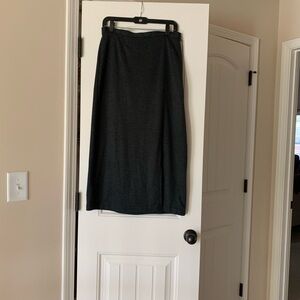 Jaclyn Smith Gray Midi Pencil Skirt for Work